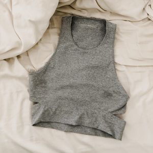 Outdoor Voices Sports Bra Crop Top with Open Back